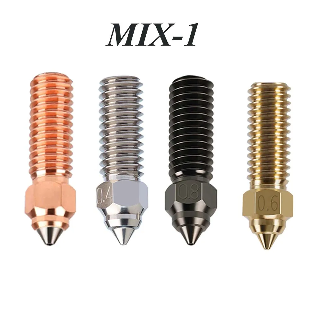 Premium Brass-Plated Copper Hard Steel 3D Printer Nozzles