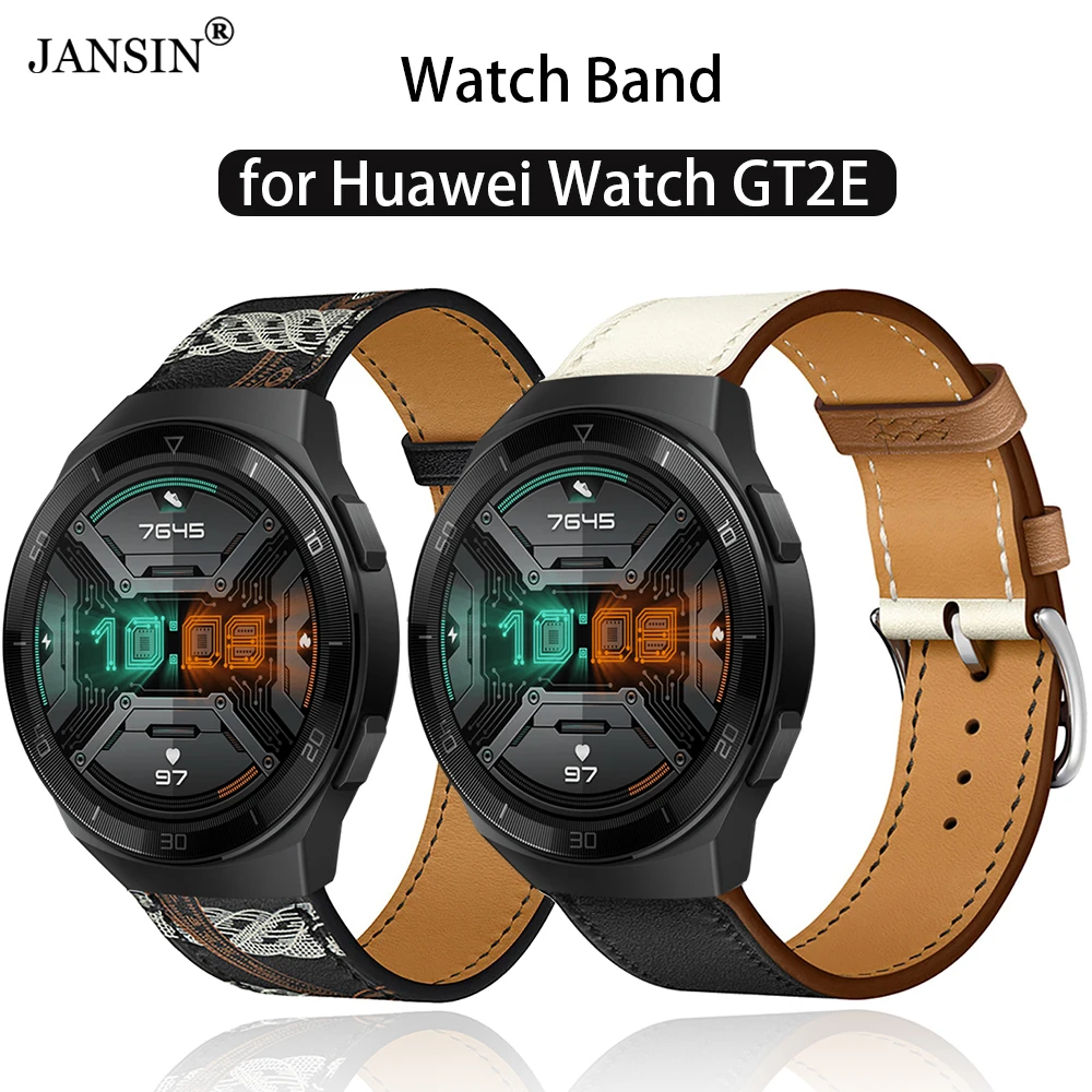 

Ремешок кожаный для Huawei Watch GT2E, спортивный браслет для Huawei Watch GT 2E, сменный Браслет для наручных часов, аксессуары