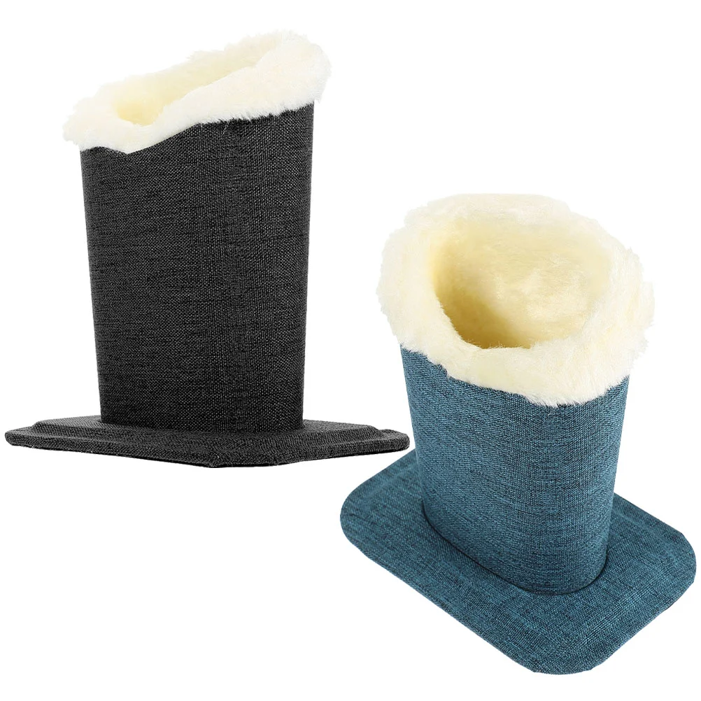 

2 Pcs Simple Fabric Glasses Holder Fashion Reading Stand Plush Convenient Stands