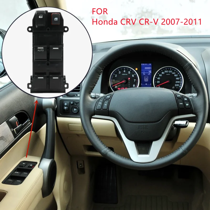 파워 마스터 윈도우 리프터 제어 스위치 단추, 혼다 CRV CR-V 2007-2011 35750SWAK01 35760SWAJ01
