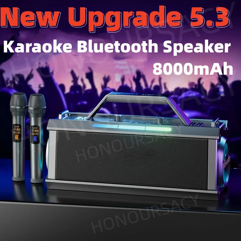 

High-power 9D Surround Large Volume Bluetooth Speaker HiFi Stereo 3 Horn Home Theater Subwoofer Outdoor Karaoke Sound System