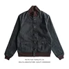 Sauce Zhan  Mans Jacket Short Lined Selvedge Denim Jacket Men A1 Flight Jacket Regular Fit 1
