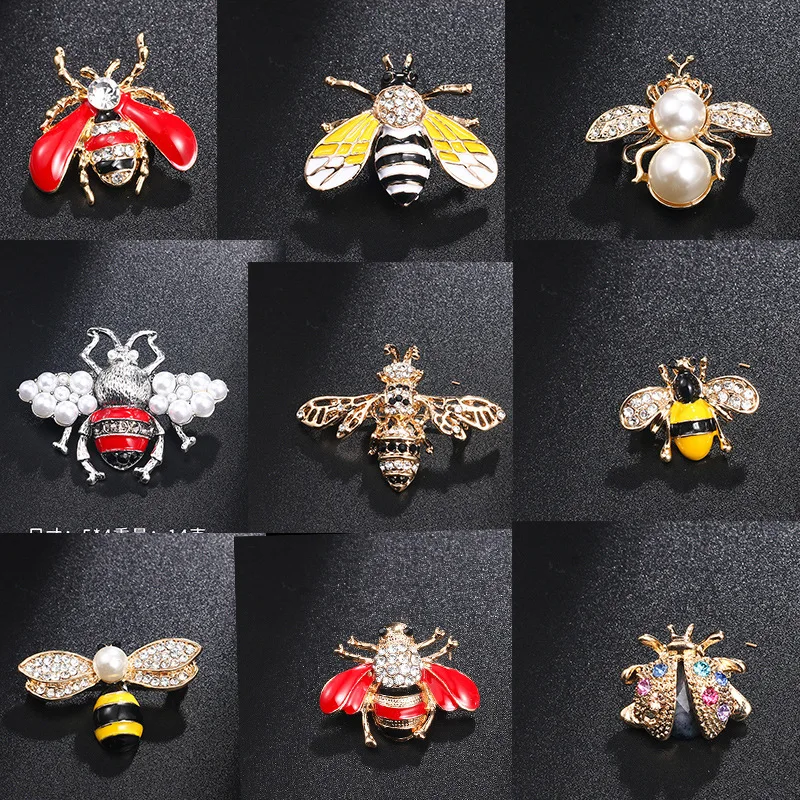 

Brooch for women New Dripping Bee Brooch Cute Animal Corsage Pin Collar Pin Clothing with Jewelry Style Elegant Wedding Party