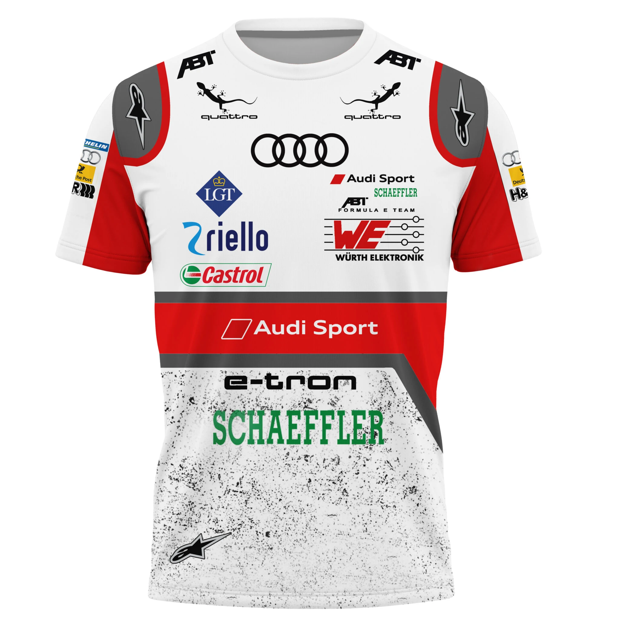 thumbnail image 1 of Conjuntos familiares a juego Camisetas de carreras Audi Ropa para hombres y mujeres Camisas de manga corta con cuello redondo Tops suaves y livianos de secado rápido, 1 of 4