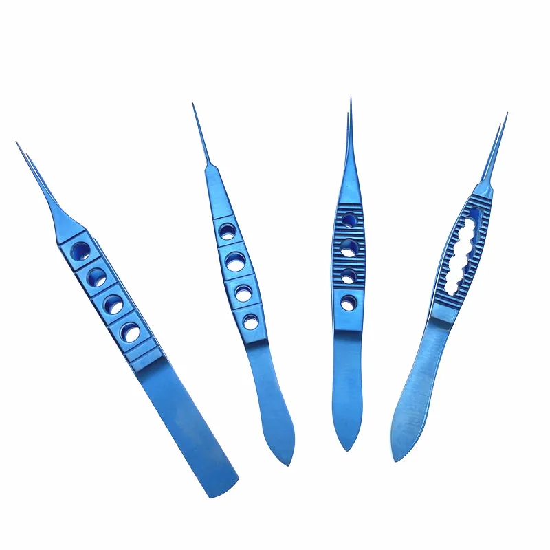 

Titanium Forceps Colibri Toothed Forceps Straight Castroviejo Suturing Forceps teeth Ophthalmic tweezers Surgical Instrument