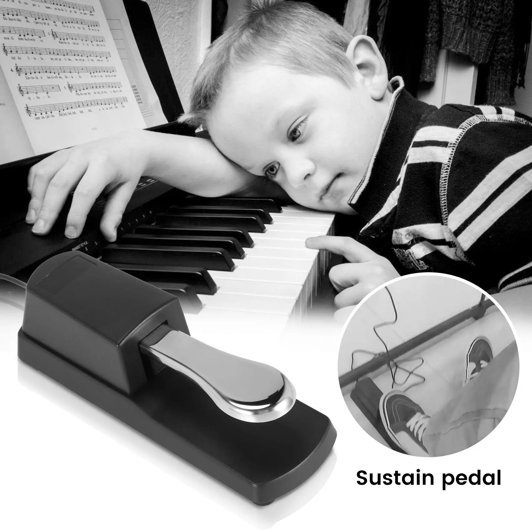 Aggiornamento Sustain Damper Pedal Tastiera Per Pianoforte Per Yamaha Roland Pianoforte Elettrico Tastiera Elettronica Pedale Per Pianoforte Elettroni