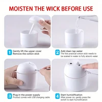 Portable 250ml Mini Cup Spray Mist humidifier Double Wet Aroma Essential Oil Diffuser Car usb air humidifier 4