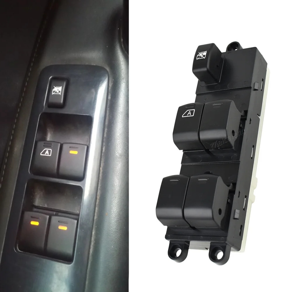 Front Left Master Electric Window Switch For Nissan Navara D40 Qashqai