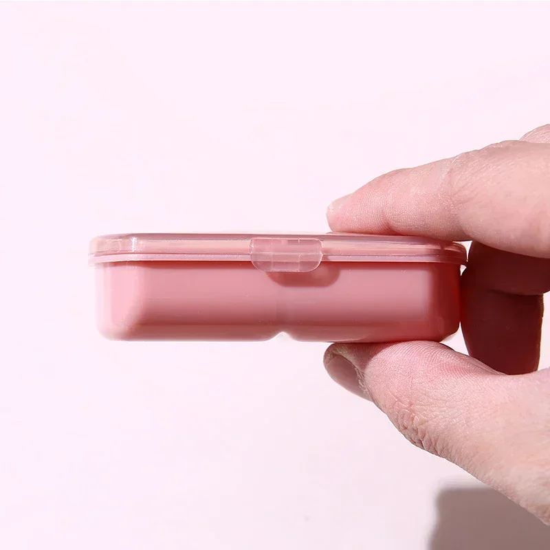 Compact Portable Pill Organizer & Vitamin Holder - 2-Compartment Travel Case