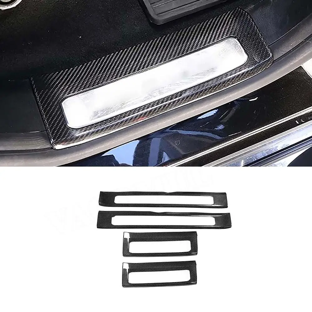 

Carbon Fiber Car Door Interior/Exterior Threshold Decoration Trim Sticker For Mercedes Benz G Class W464 G500 G63 AMG 2019-2020