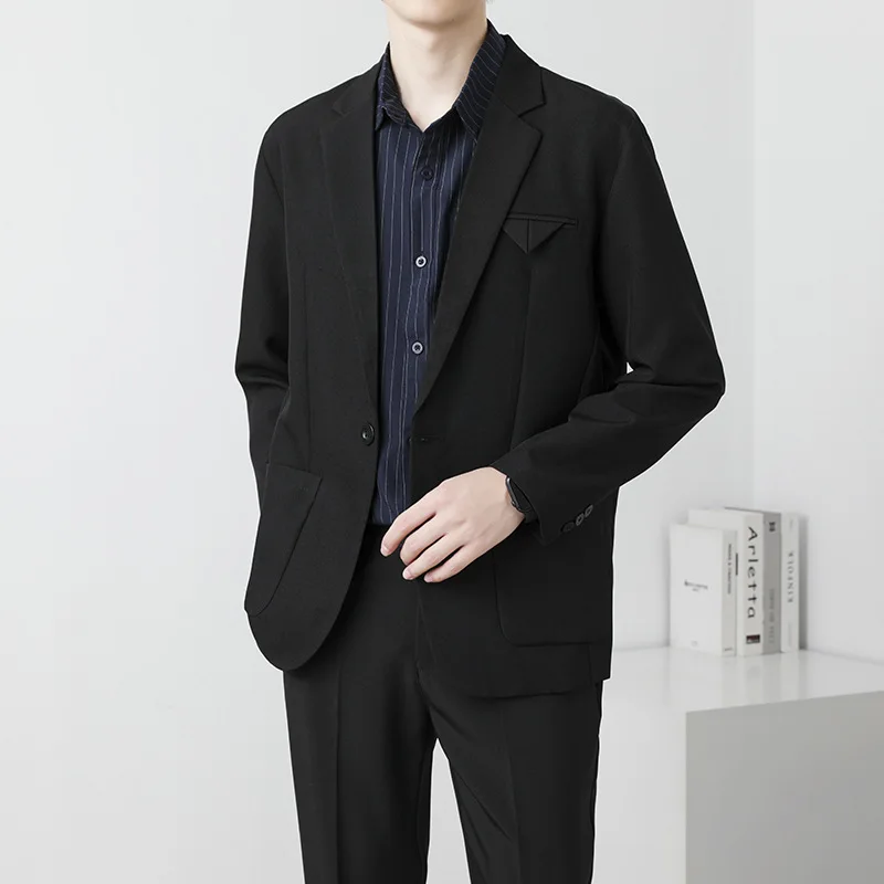 ZX168Male best man groom wedding dress business casual senior formal slim professional suit set men