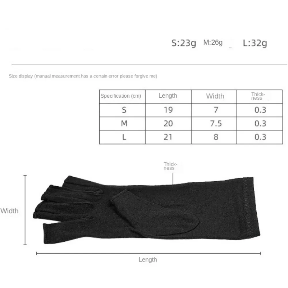 1 Pair New Cotton Polyester Compression Gloves Women Men Half Finger Elastic Wrist Support Black Pink Purple Finger Brace 6