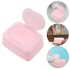 Wet Wipes Storage Box Baby Bath Tub Container Refillable Dispenser Pink Pp Case 6