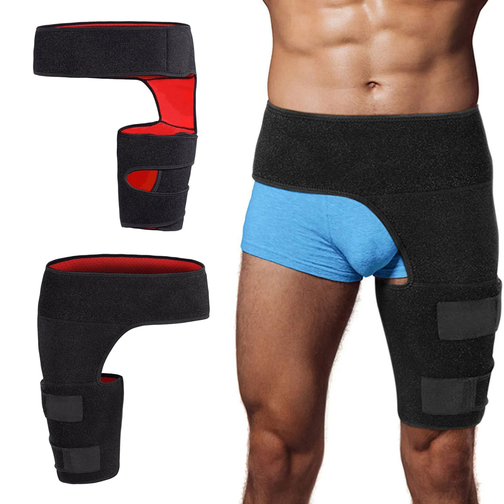 

1 PCS Sciatica Nerve Pain Relief Thigh Compression Brace For Hip Joints Arthritis Groin Wrap Brace Protector Belt Legwarmers New