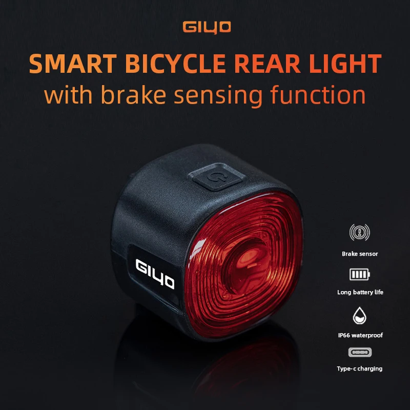 Giyo250400mAhBicycleTailLightBrakeSensingIntelligentBicycle