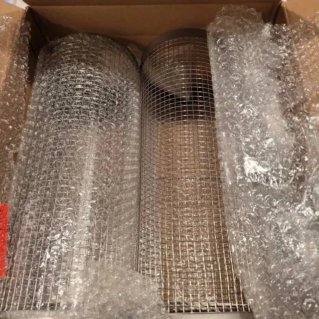 Hengeres Grill Kosár Ötvözött Sült Forgatható Kemping Grillezés Főző Rács Piknik Edények Konyhai Szerszámához - Image 3