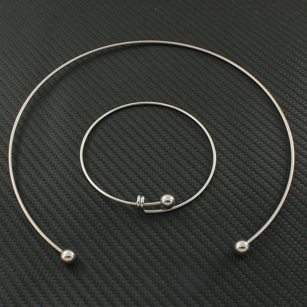 Women jewelry Accessories Stainless Steel Jewelry Fashion Romantic gold color and silver color torques necklace for women NFADACAF