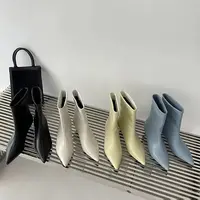 Eilyken Fashion Pointed Toe Women Ankle Boots Ladies Slim Short Shoes Low Heels Party Dress Pumps Winter Autumn Zapatos Mujer - Image 5