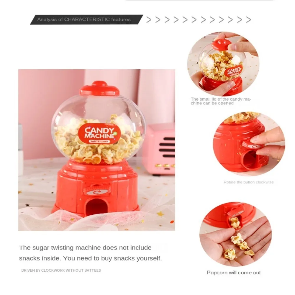 Candy Machine Plastic Candy Machine Cute Candy Dispenser Portable Bank Deposit Box Sweets Machine Nice Gift for Children Home Decor