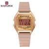 NAVIFORCE Fashion New Brand Women's Sports Watch Digital LCD Alarm Date Display Electronic Wristwatch for Ladies Waterproof 2025