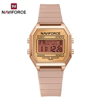 NAVIFORCE Fashion New Brand Women's Sports Watch Digital LCD Alarm Date Display Electronic Wristwatch for Ladies Waterproof 2025