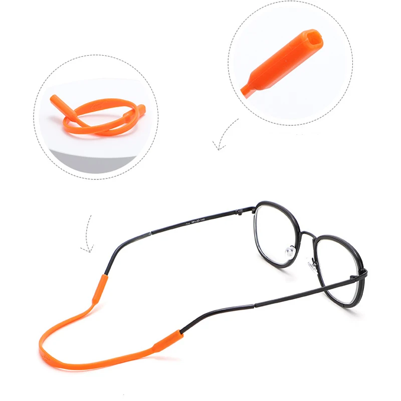 Silicone Eyewear Strap - Colorful Anti-Slip Elastic Glasses Holder Chain