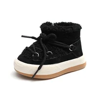 2023 New Winter Baby Boots Warm Plush Rubber Sole Toddler Kids Sneakers Infant Shoes Fashion Little Boys Girls Boots 2