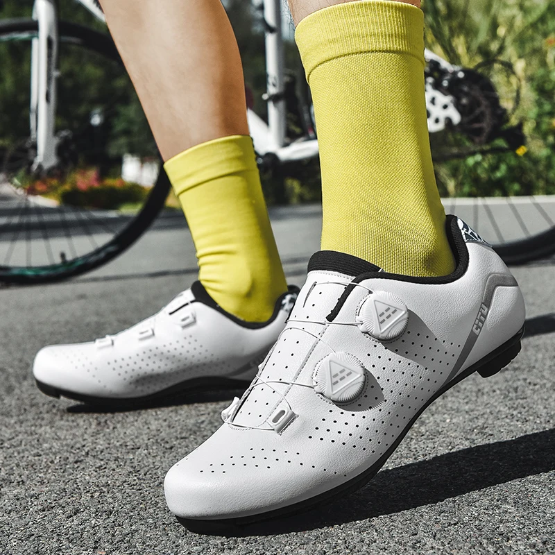 Cycling Shoes MTB Men Sports Road Bike Racing Speed Trail Mountain Bicycle Footwear SPD SL Cleats