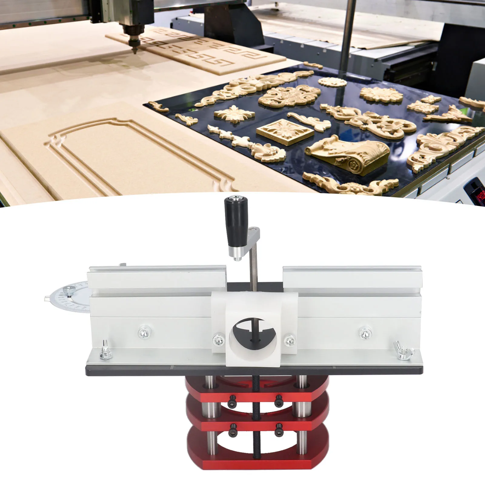 Router Lift Router Lifting Base Woodworking Slotting Trimming Chamfering Table Top