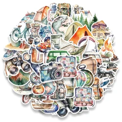 Outdoor Travel Cartoon Adventure Stickers - Assorted Pack for Camping and DIY Decor (50PCS)