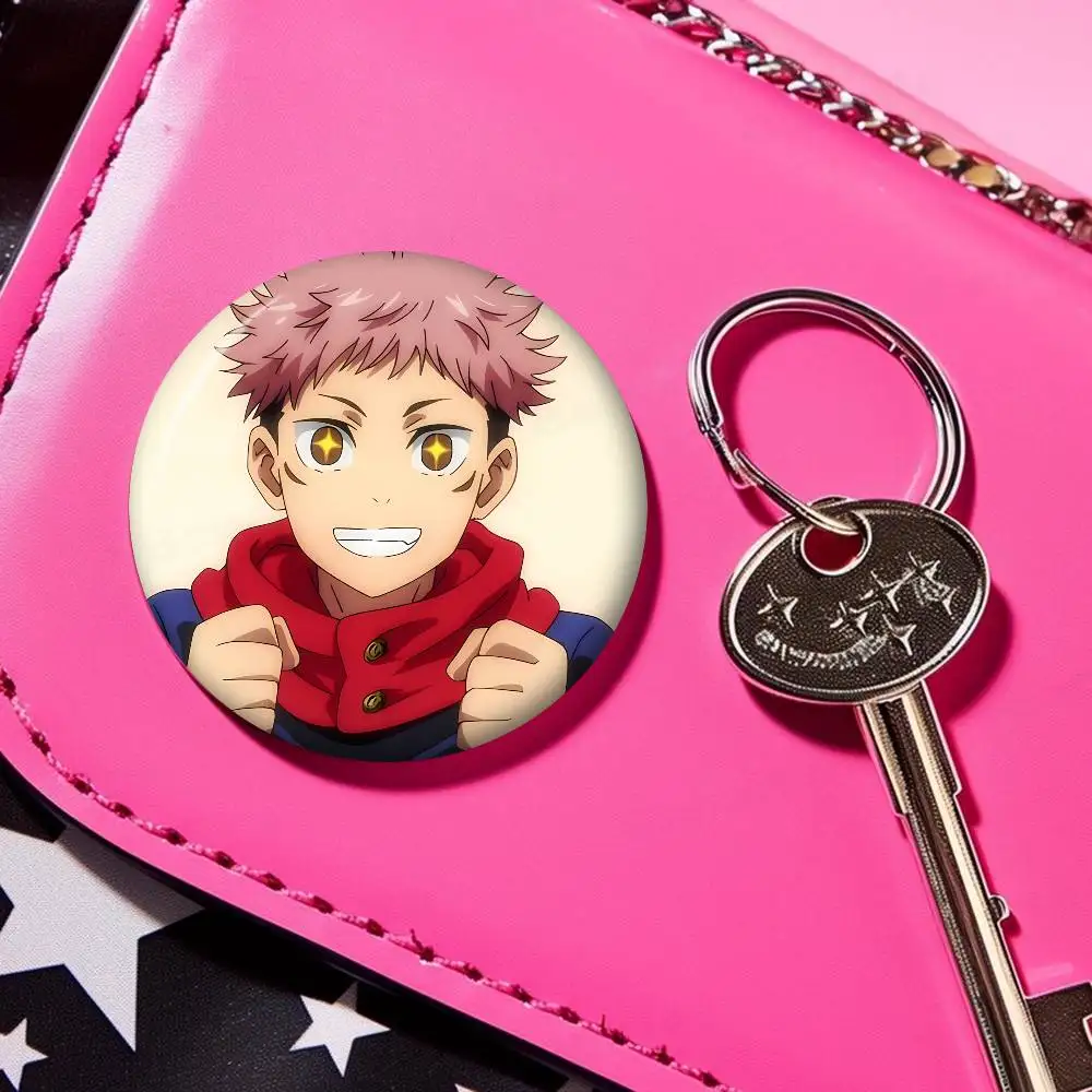 Yuji Itadori Skateboard Meme Brooch - Fun Anime Pin Badge