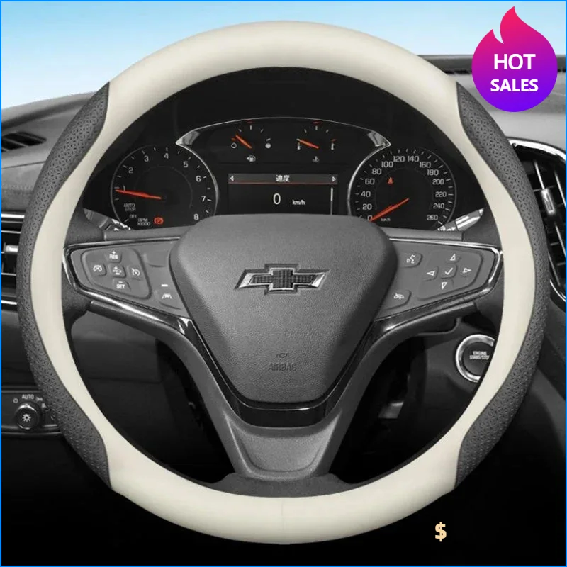 Premium Leather Steering Wheel Cover - Universal Fit