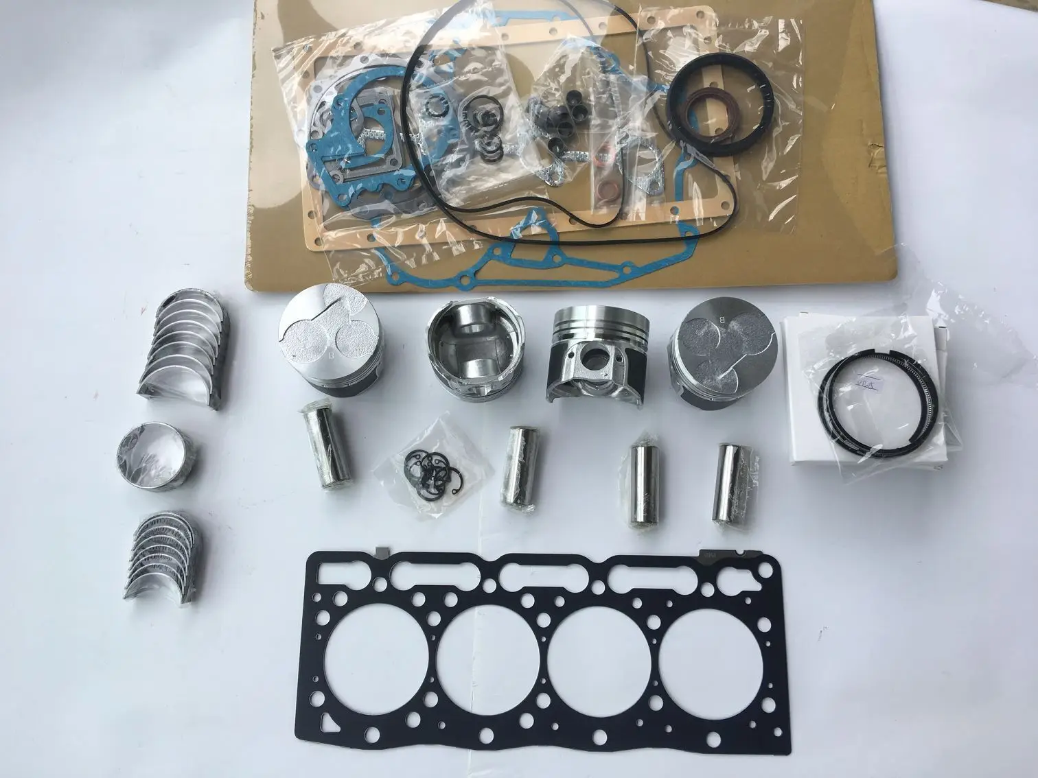 

For kubota V1305 V1305-B rebuild overhaul kit piston ring gasket bearing set
