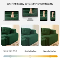 Модульный диван Green Cloud, сжатый диван без костей, удобный вельветовый диван-облако, 3-местный диван с глубоким сиденьем для гостиной — изображение 4