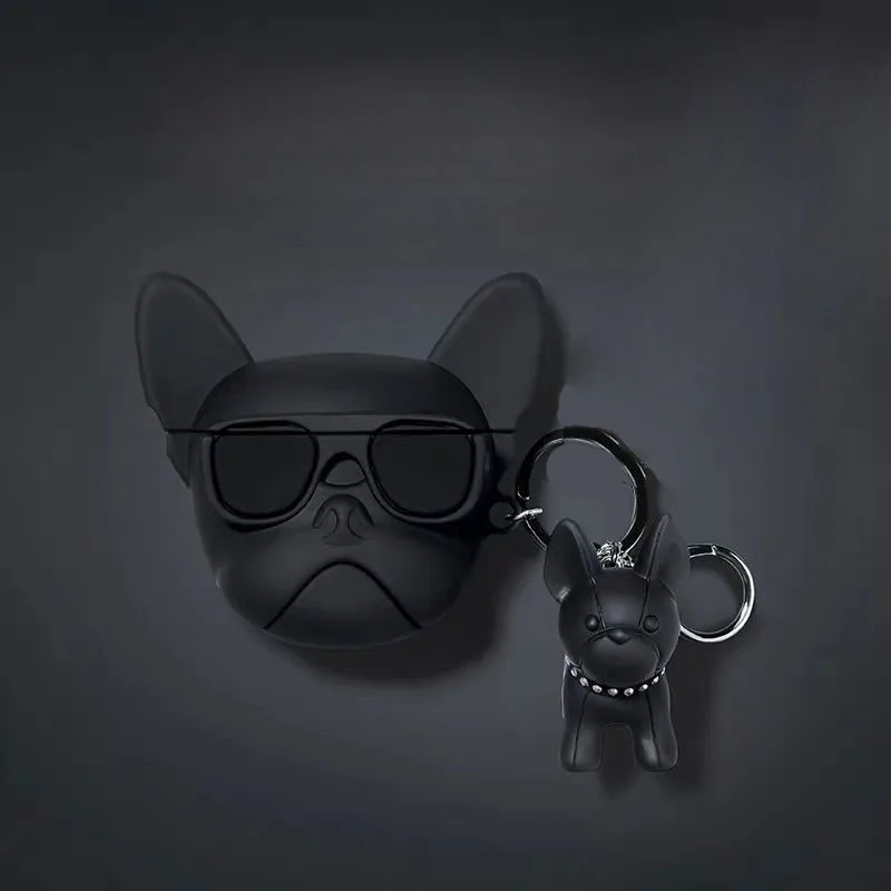Simpatico Portachiavi Bulldog Per Apple Airpods 3Rd Gen New Cartoon Dog Custodia Per Auricolari Wireless In Silicone Per Airpods 2 3 Pro Box