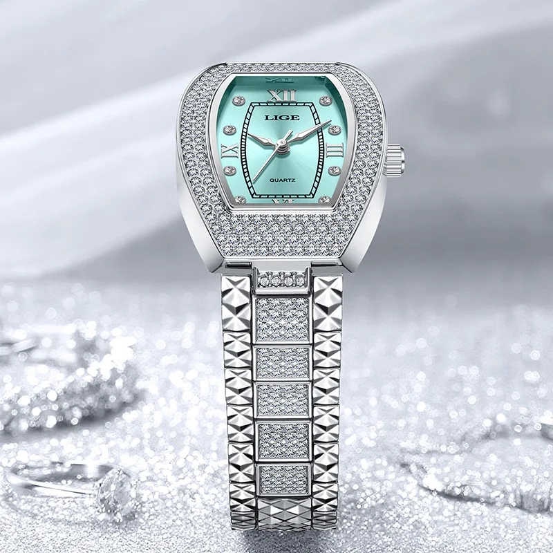 LIGE Fashion Elegant Watch For Women Original Design Casual Lady Bracelet Wristwatch Luxury Waterproof Quartz Ladies Watches