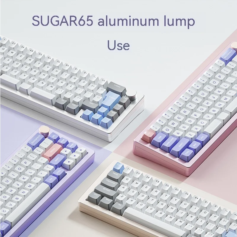 

Weikav Sugar65 Mechanical Keyboard Customized Metal Aluminum Tuotuo Kit 68 With Hot Plug Axle Game Rgb Cable Gasket Gift