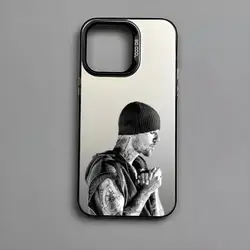 Iridescent TPU Soft - Touch Protective Phone Case - Justin Bieber Edition - iPhone 14 Pro (Black01)