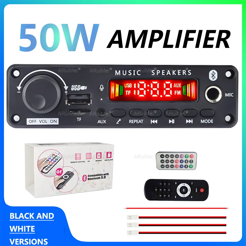200W Amplifier Bluetooth 5.3 MP3 WMA APE Decoder Board 12V