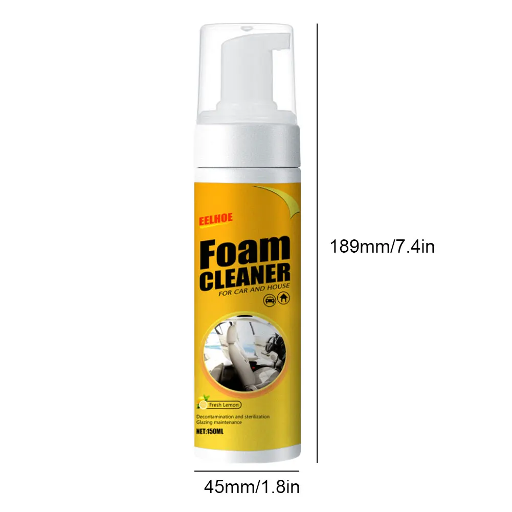 30/60/100/150ML Multi-Purpose Foam Cleaner Leather Clean Remover Spray Car Wash Auto Interior Household Cleaners Stain Removal 6