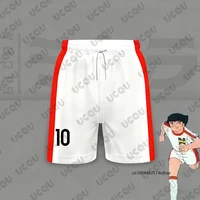 Tenue 2 pièces pour enfants, survêtement Captain Tsubasa Football No.10, t-shirt imprimé + short, ensemble décontracté, vêtements de sport pour enfants/adultes 6