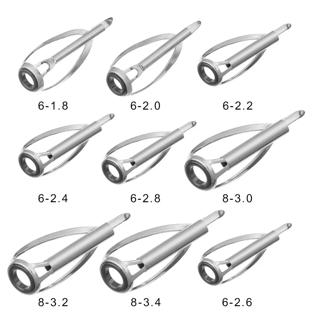 Mini Fishing Rod Pole Guides Top Eye Rings Repair 1.8MM - 3.6MM