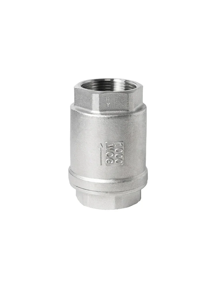 

304 Stainless Steel Vertical Check Valve H12 Water Pump 1/4 3/8 1/2 1 Inch Water Pipe One-way Valve DN8 10 15 20 32 50 65