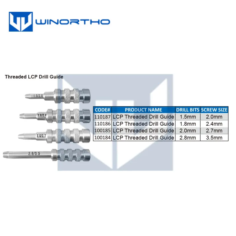 LCP Drill Guide double drill sleeves veterinary orthopedic instruments pet animal surgical Compression winortho