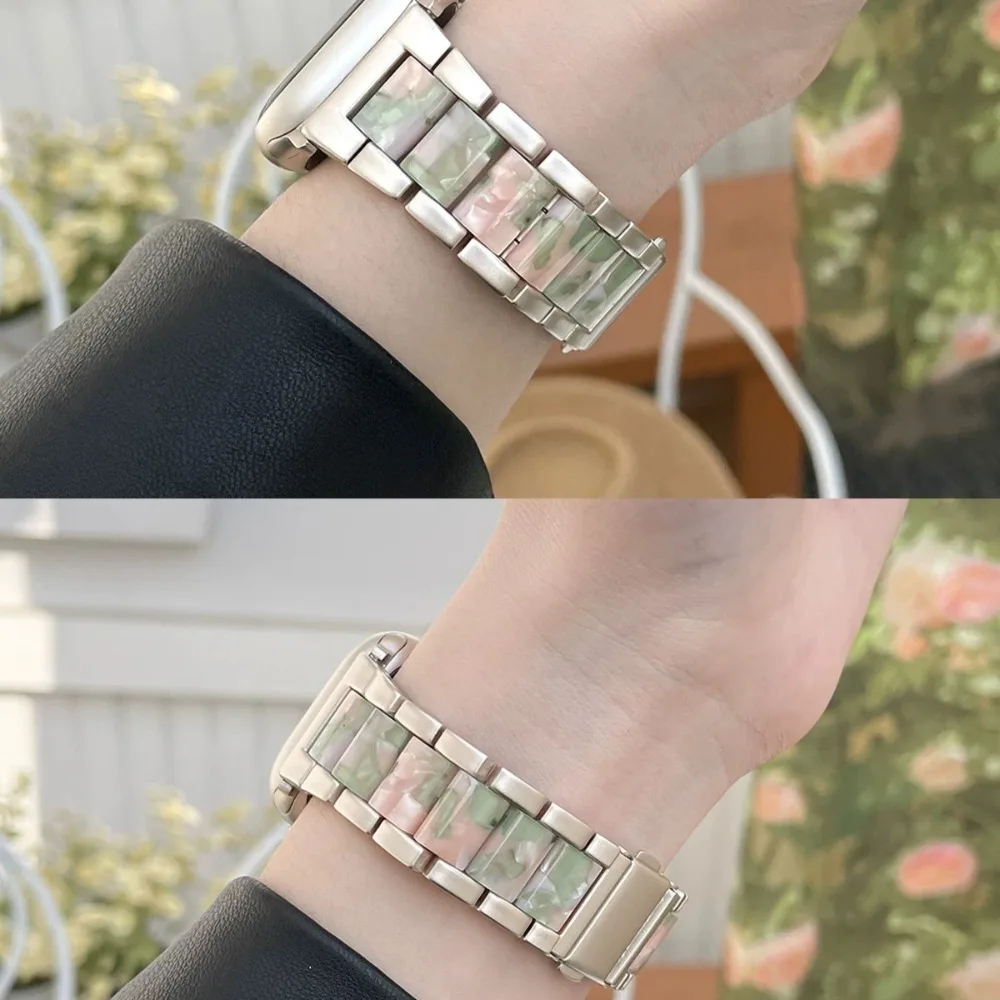 Elegant Resin Metal Watch Band - Premium Quality Accessory