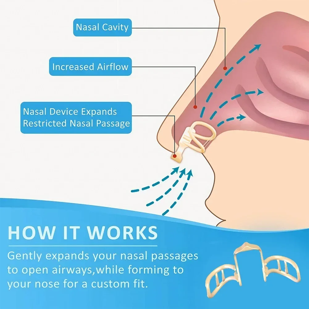 Nose Dilator Anti Snoring Nasal Silicone Clip