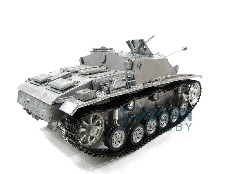 Metal Model Mato 1/16 Scale Stug III KIT RTR RC Tank Infrare Barrel Recoil Metal Color 1226 Toys TH00665 5