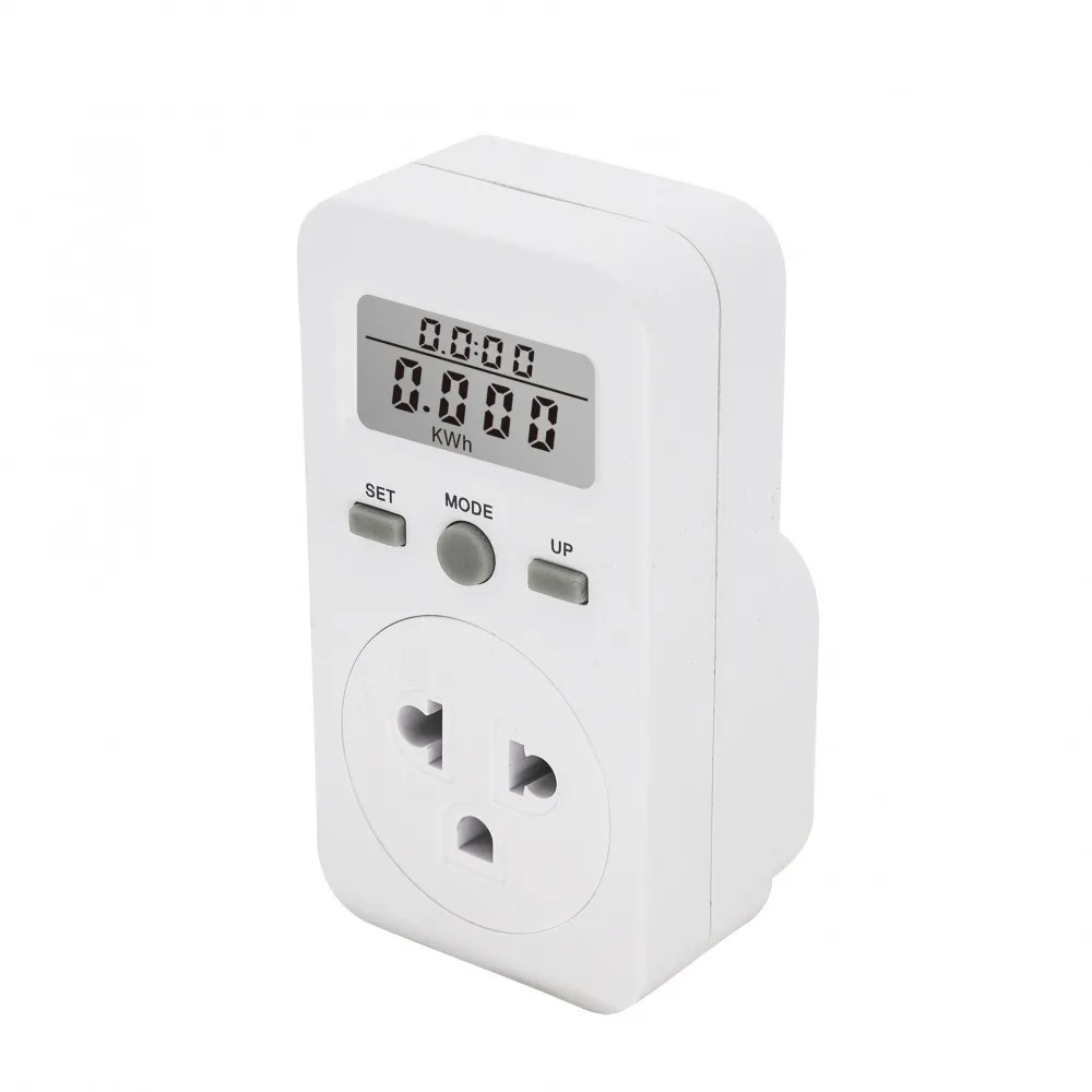 전력계 소켓 스마트 에너지 모니터 계량 소켓 120/220V 50/60Hz 1800W/2200W 최대 부하 전력 소비 분석기