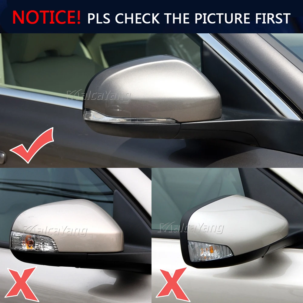 Coques De Rétroviseur Noir Brillant Pour Volvo V60, S60, S80 - Lot De 2 Pièces, Neuf