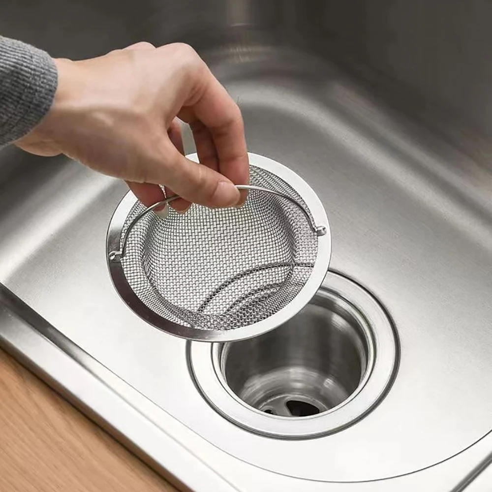 Kitchen Sink Filter Sink Filter Sink Strainer Kitchen Sink Strainer Hair Drain Catcher 1Pc Stainless Steel Kitchen Sink Filter Kitchen Garbage Food Residue Dishsink Filter Bathroom Hair Catcher Bathtub